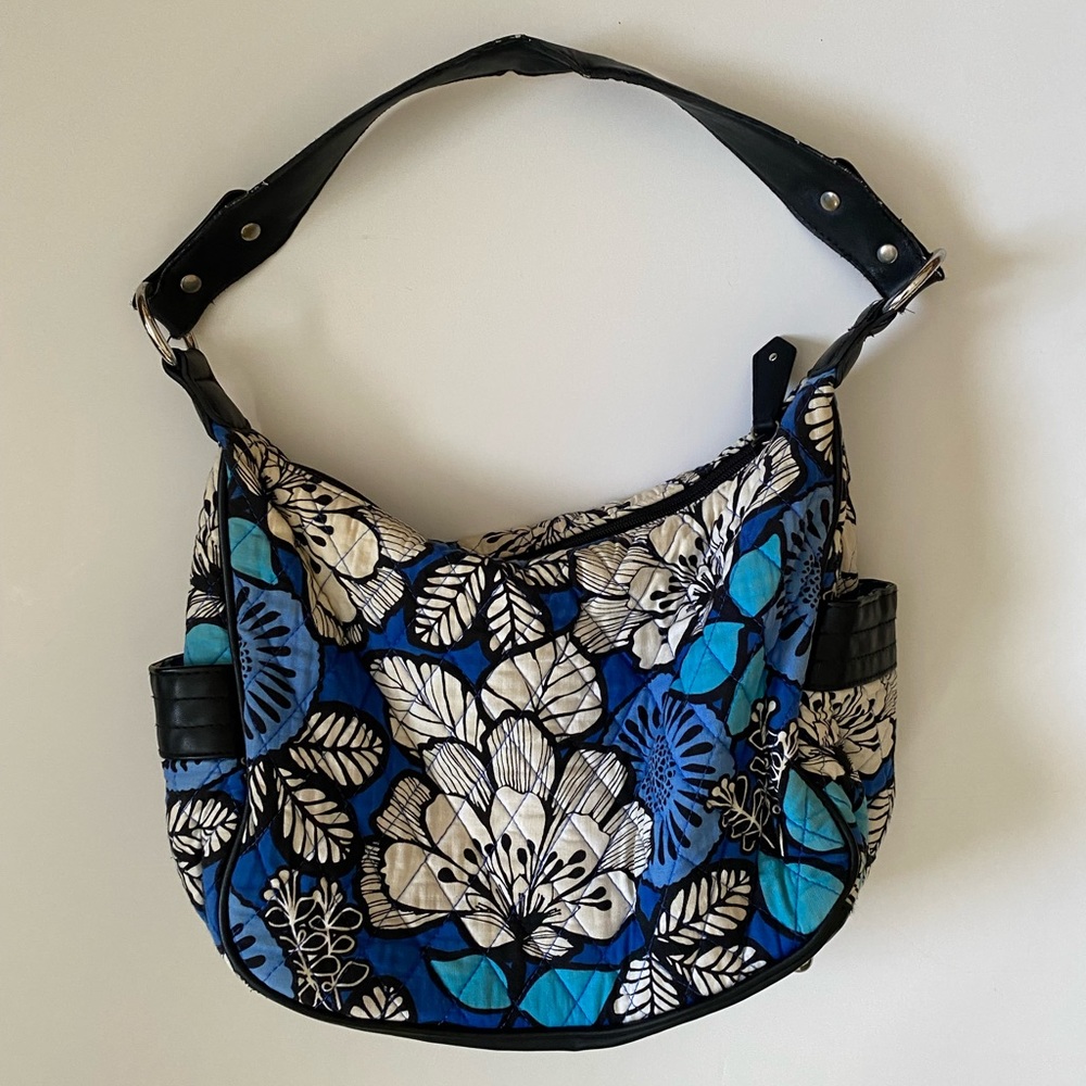 Vera Bradley Emily Satchel Purse Blue Bayou